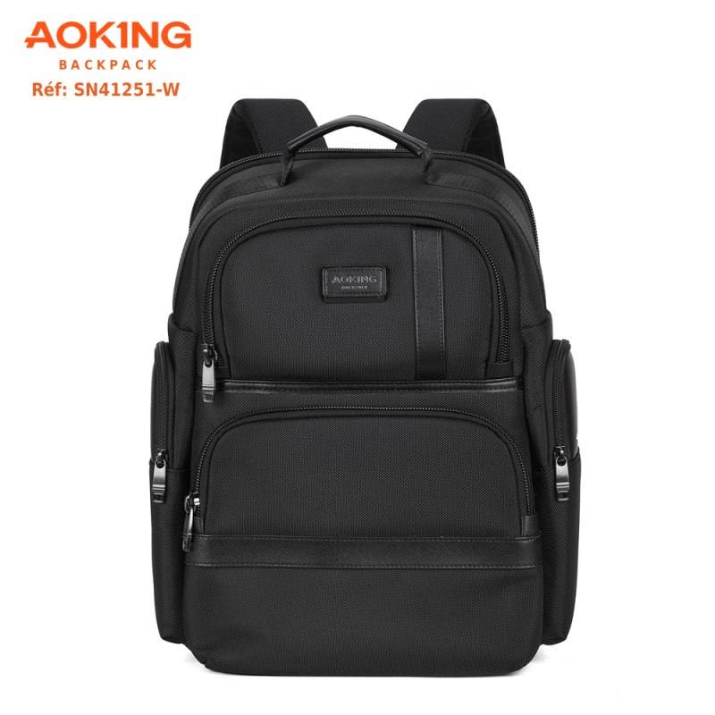Sac à dos professionnel AOKING SN41251-W – PC portable 15,6″, 25 L